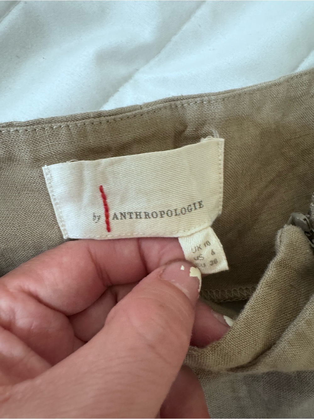 Anthropologie Khaki Utility Skort - Picture 6 of 8